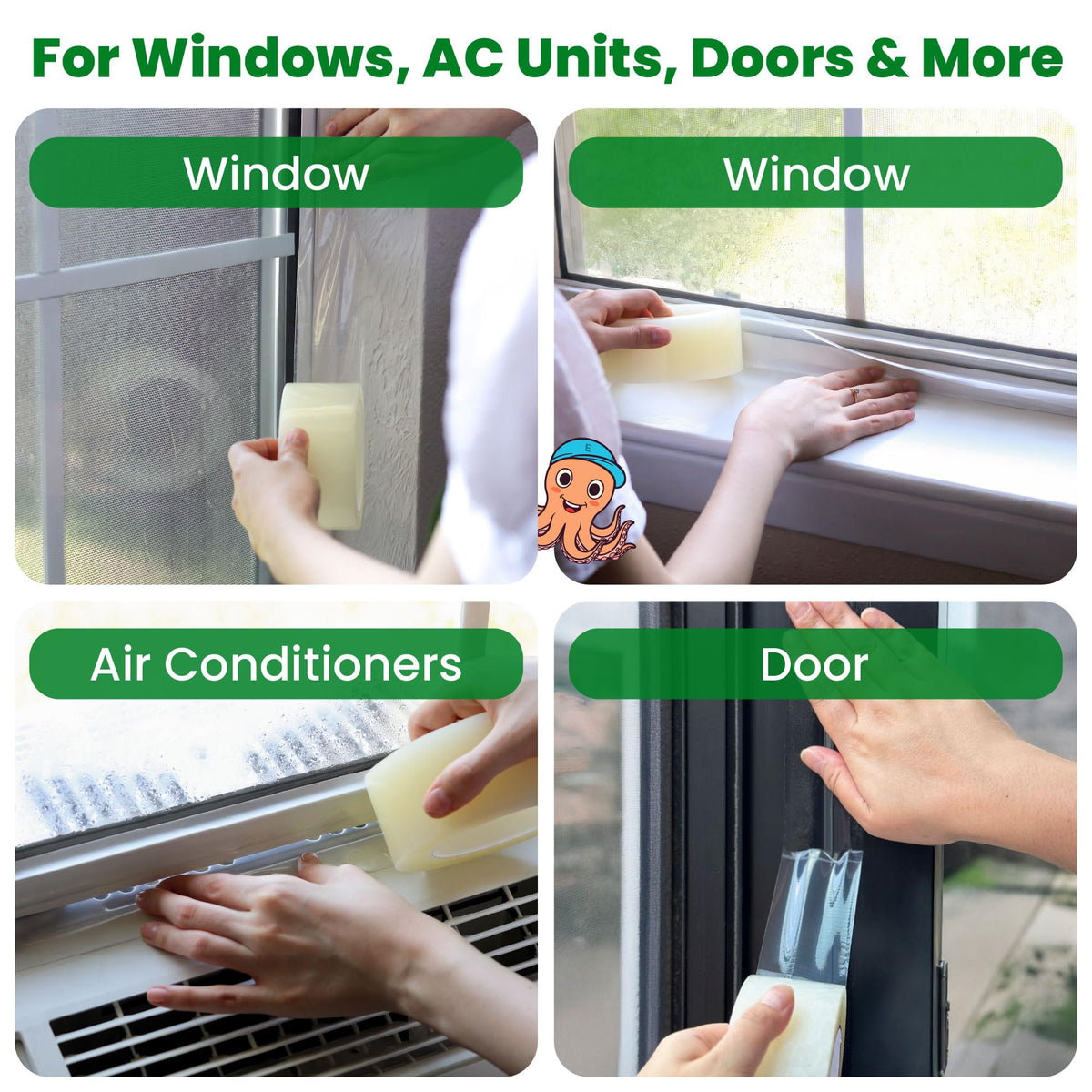 ECOHomes Window Weather Sealing Tape for Draft Protection