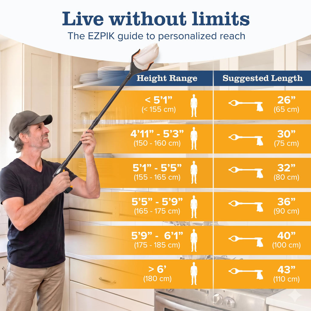 EZPIK Pro 26-Inch Foldable Grabber Reacher Tool