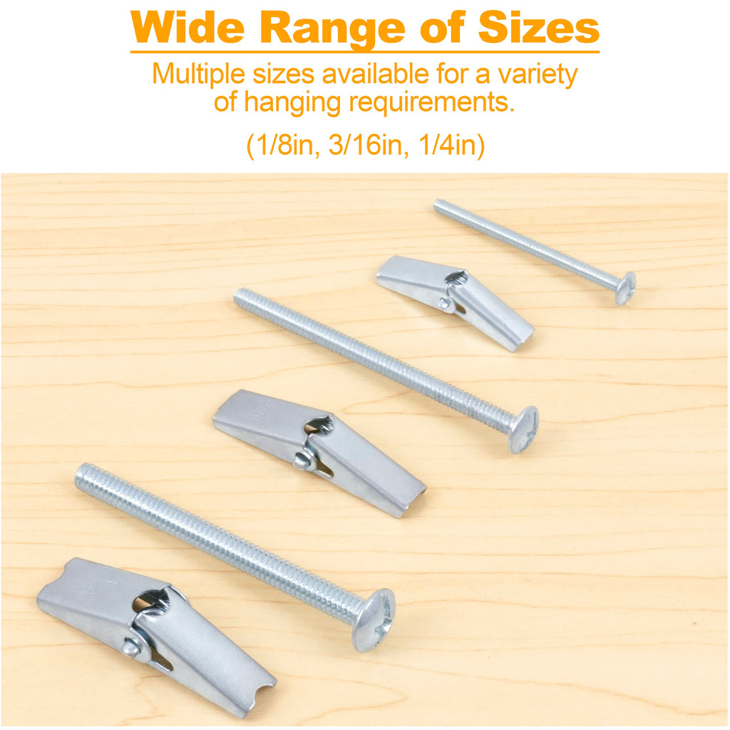 KURUI Heavy-Duty Hollow Wall Anchors for Drywall Mounting