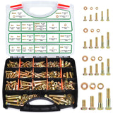 Foliv Assorted Nuts and Bolts Kit for Household Repairs