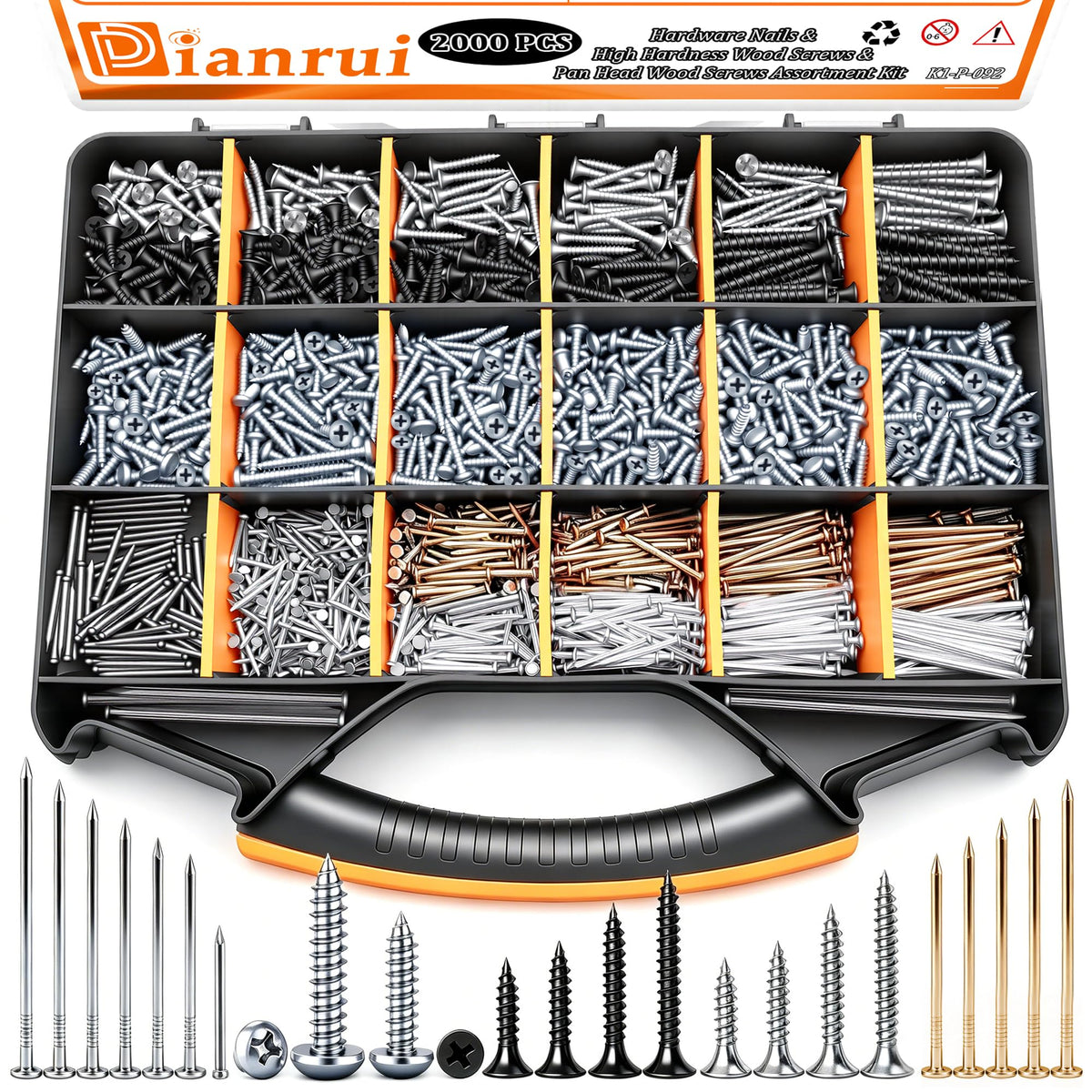 Stainless Steel Screws Assortment Kit for Home Repairs