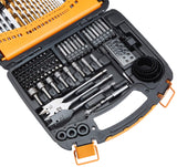 100-Piece Drill & Driver Bit Set with Storage Case
