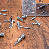 KURUI Self-Drilling Drywall Anchors for Secure Wall Mounting