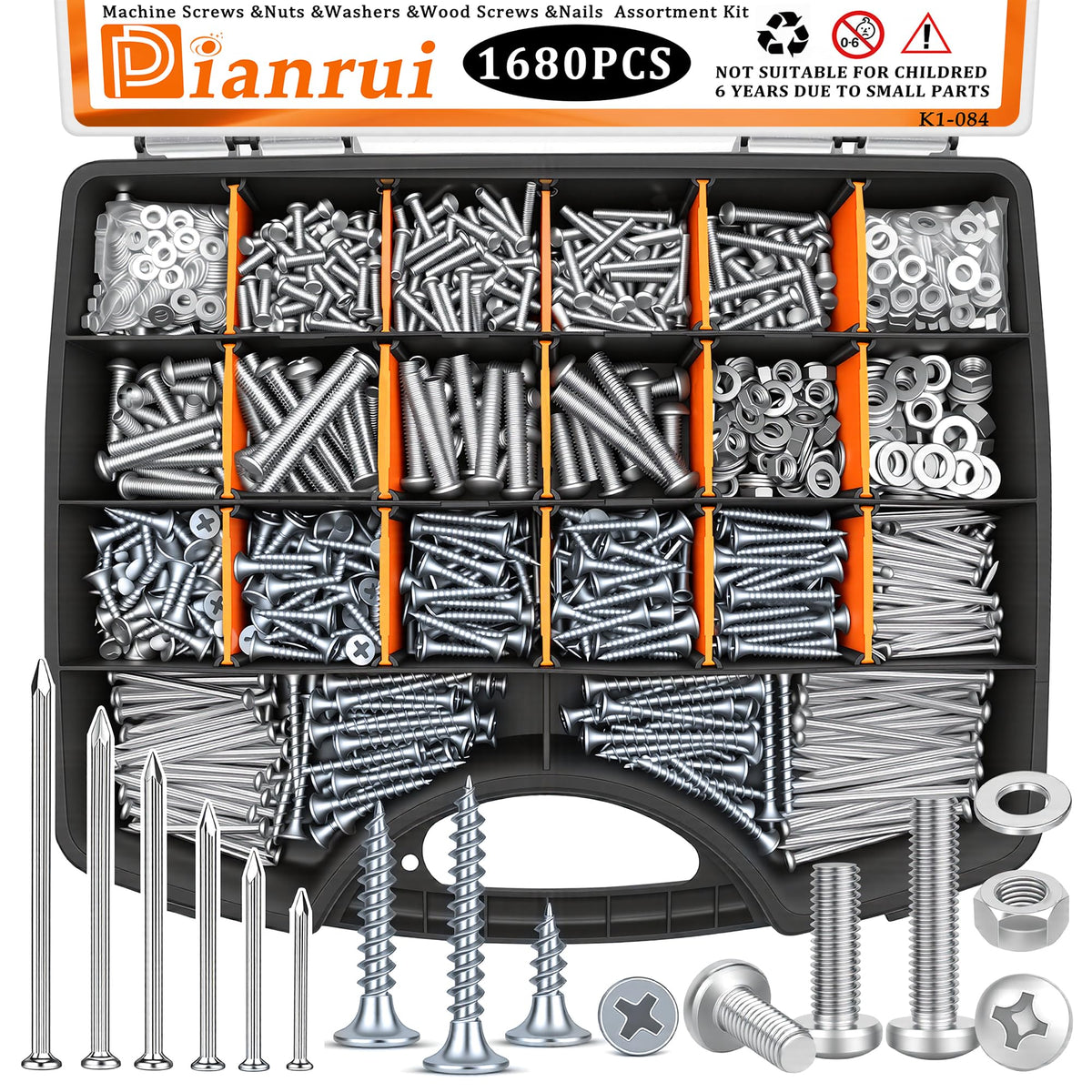 Stainless Steel Screws Assortment Kit for Home Repairs