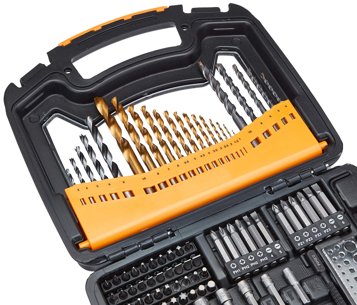 100-Piece Drill & Driver Bit Set with Storage Case